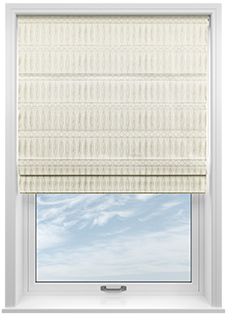 Nazca, Ivory - Twist&Fit Roman Blind